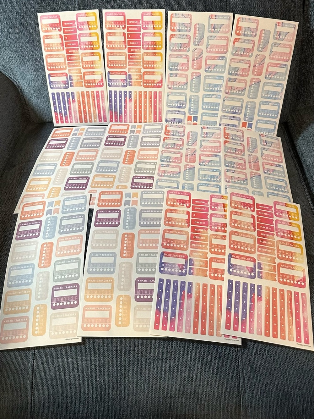The Happy Planner Habit Tracker 16 Sheet sticker bundle PRICE IS FIRM